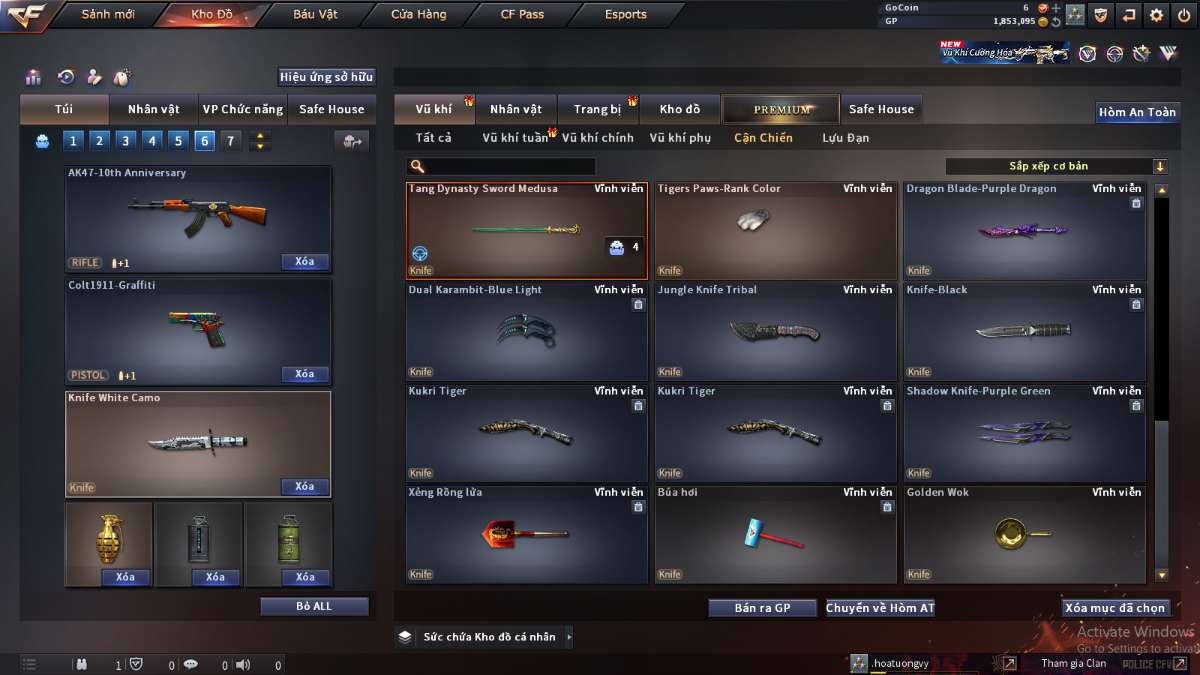 shop acc cf uy tin gia re